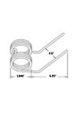Farm Hand 2117 Double Tine Rake Teeth 5 25  Tines X 4 5  Wide Replaces 2117rh 