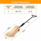 1 Pair Boot Stretcher Wooden Shoe Shaper Western Cowboy Boot Expander For Men