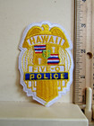 2 Patches Hawaii Police Department Five-o   5-0 Nos Or Nm 3 9  Tall And 3 2 