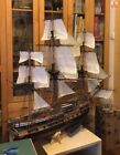 Hms Surprise Scale 1 48 56 9  Wood Model Ship Kit With 4 Lifeboat Sailboat