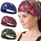 Women Men Stretch Headband Basketball Sweat Sweatbands Hair Headband For Sport