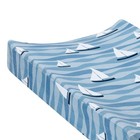 Lambs   Ivy Little Skipper Nautical Ocean Sailboat Soft Changing Pad Cover