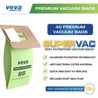 40 Pack Type Bb Vacuum Bags For Oreck Handheld Canister Pkbb12dw  Bb180   cc1600