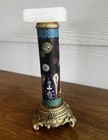 Vintage Candle Holder Ornate Brass Base Marble Top 9   