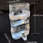 Automatic Bird Waterer Feeder parakeet Feeder 2pcs Cage Feeders Clear 