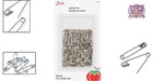 Craft Quality Safety Pins - 200 Size 1 Nickel-plated Steel Pins For Diy Projects