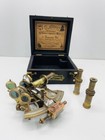 Nautical Brass Sextant From London J  Scott Antique Engraving With Box Handmade