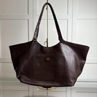 Coach Cam00 Grame Gramercy Tote Bag Natural Grain Leather Maple Dark Brown