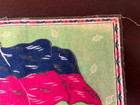 Vintage Hayti Haiti Flag Cigarette Tobacco Large Flannel Felt Blanket  C 1910