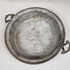 Antique Hammered Copper Pot Pan W  Handles Vintage Primitive Patina Decorative 