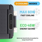 Portable Car Refrigerator Freezer 52 42 33qt Dual Zone Compressor 0    50    12v 24v