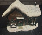 It s A Wonderful Life Christmas Village Martini s Bar Bedford Falls Sign New