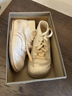 Vintage Buster Brown Baby Shoes White Leather Size 4 5 D With Original Box