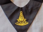 Past Master Cravat With Square Tie Black Freemason Fraternity New