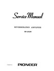 Pioneer Sr-202w Reverberation Amplifier Owner s Manual And Service Manual