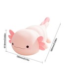 Adorable Axolotl Night Light -  Touch Control  7 Colors  Soft Silicone Lamp  