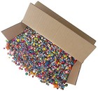  Bonanza 5lb Of Mixed Craft Beads  Sizes  Plastic  Round  Multicolor 