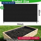 2pcs 63 X 114in Raised Garden Bed Liner  Non Woven Fabric For Large Veg Trough 
