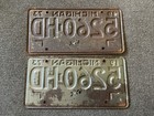 Rare 1973 Farm Michigan License Plate Plates Pair All Original Nice