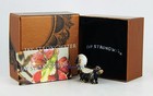 Jay Strongwater Cole Mini Skunk Figurine Swarovski Crystals Brand New Box