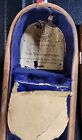 Antique 1800s G s b  Wooden Violin Case Coffin Style - 31  Long