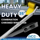 1 Pack Chrome 35  Combination Winch Bar For Flatbed Trailer Tie Down Strap