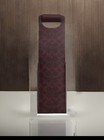     new Coach Signature Wine    bottle Carrier   tote   holder Burgundy    gift Caq93