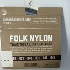 Ej33 Guitar Strings Ball End Clear Nylon Trebles 80 20 Bronze Wound  New  Usa