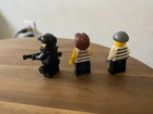 Lego Custom Modern S w a t  Swat Police Officers With Robbers With Weapons