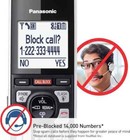 Panasonic Cordless Phone System Answering Machine 5 Handset Bluetooth Call Block