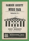 1965 Tony Bennett Duke Ellington Camden County Music Fair Nj Playbill Program