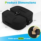 18 5  Umbrella Base Weight  90 Lbs Sand-fillable Bags With Weatherproof Fabric