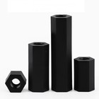 Nylon Female-female M2 M3 M4 Hex Spacer Thread Pillar Black Pcb Studs Standoff
