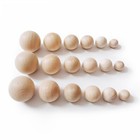 Wooden Balls Natural Craft Wood Ball Sphere Round Dia 6-8-10-12-15-18-20-90mm
