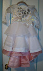 Disney Store Girl s Princess Dress White Pink  Costume Or Dress Up Play Size 4