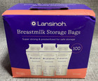 2 Boxes  Lansinoh Breastmilk Breast Pump Storage Bag - 100ea - 200 Total - New