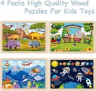 Puzzles For Kids Ages 4-6  24 Pieces Wooden Jigsaw Puzzles For Toddler Toys