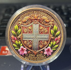 Swiss Helvetia Suntenbit Colorized 1 Oz  999 Copper Round 50 000 Mintage - Nice