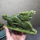 380g Rare Natural Afghanistan Jade Carving Dragon Chinese Dragon Statue