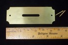 Post Office Box Door Coin Slots  With Nails  Lot Of 10- Solid Brass  Made In Usa