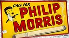 Vintage Phillip Morris Smoking Cigarette Tobacco Metal Sign  27x14  Pipe