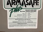 Hawker Armasafe Plus Hasp-ft 6tagm Military Battery 12v Hmmwv Man  Date 05 2012