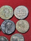 Lot Of  8  Roman Bronze Coins Augustus Trajan Domitian Antoninus Pius   More