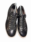 Linds Classic Mens Left Handed Bowling Shoes Sz 9 5 Leather Buckskin Slide Black