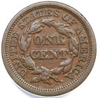 1848 N-36 R-5- Anacs F 15 Braided Hair Large Cent Coin 1c