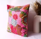 Kantha Cushion Cover  Indian Pillow Case Throw Vintage Pillow Decor 16 Boho Sofa