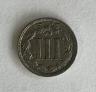 1881 3 Cent Nickel Piece Xf au