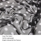 Chiffon Sheer Print Scarf Lightweight Fashion Long Scarf For Womens