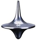 Accurate Spinning Top  Vintage Totem Zinc Alloy Silver Toy Gift 