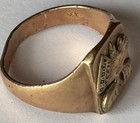 Vintage Loyal Order Of The Moose Men s Ring Fraternal Pap Loom Rare Award